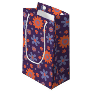 Retro Blume Niedlich Fun 70er Hippie Daisy Muster Kleine Geschenktüte