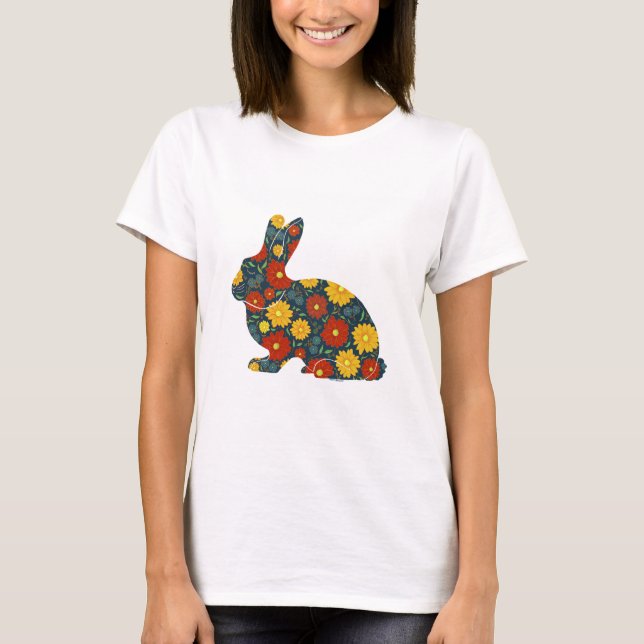 Retro-Blume T-Shirt (Vorderseite)