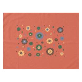 Retro Blume Tablette Tischdecke