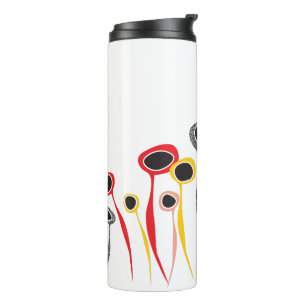 Retro-Blume Wärmespeicher Thermosbecher