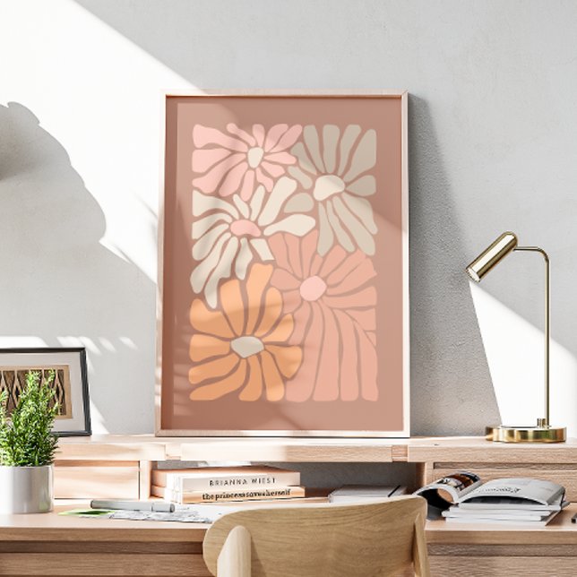 Retro-blumen-Abstract-Art Poster (Von Creator hochgeladen)