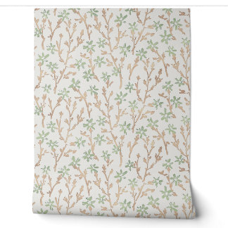 Retro-blumen-boho-Muster. Japanische Sakura. Tapete
