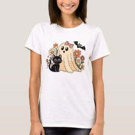 Retro-Blumen-Coquette-Schleife-Geist T-Shirt