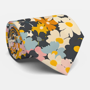Retro-Blumen-Cottagecore-Schlips Krawatte