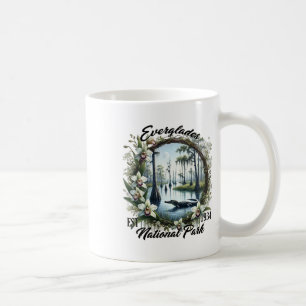 Retro-Blumen Everglades-Nationalpark-Trip-Camping Kaffeetasse