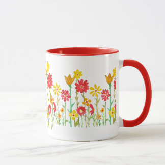 Retro Blumen-Kaffee-Tasse durch Megaflora Tasse