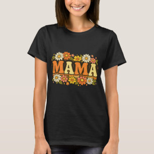Retro-Blumen-Mama-T-Shirt – Vintage-Boho-Muttertag T-Shirt