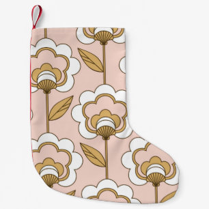 Retro Blumen: nahtlos Vintages Muster. Kleiner Weihnachtsstrumpf