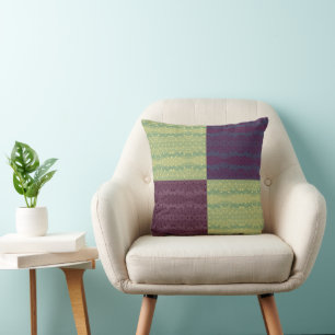Retro-Blumen-Patchwork-Muster Kissen