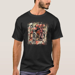 Retro-Blumen Western-Cowgirl Schön Verrückt Zählen T-Shirt