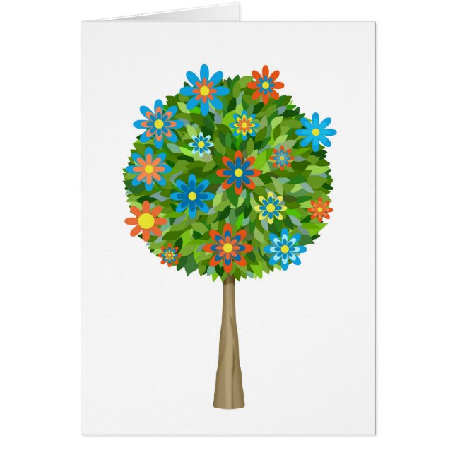 Retro Blumenbaum (Vorne)