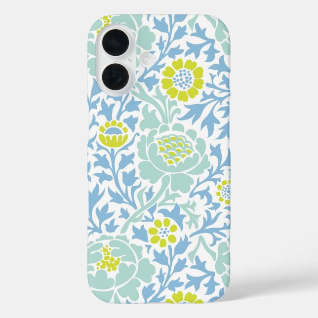 Retro-Blumendamask Case-Mate iPhone Hülle (Rückseite)
