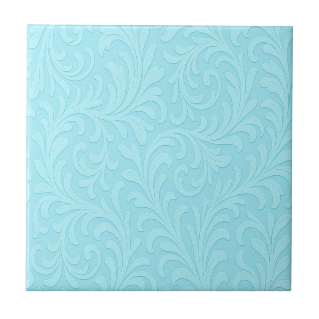 Retro-Blumendesign Fliese (Vorderseite)