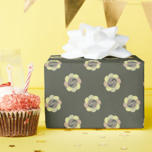 Retro-Blumendesign im Vintage-Stil Geschenkpapier