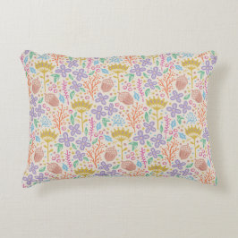 Retro Blumendesign mit Blume und Früchten. Dekokissen