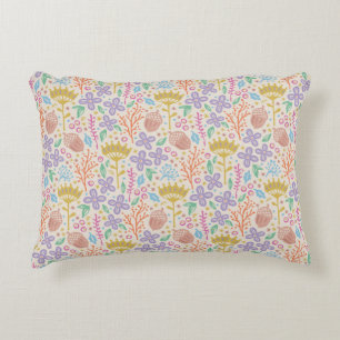 Retro Blumendesign mit Blume und Früchten. Dekokissen