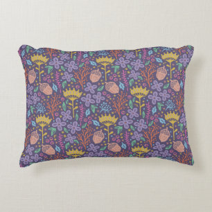 Retro-Blumendesign mit Blumen und Früchten. Dekokissen