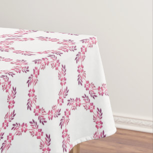 Retro Blumenentwurf Tischdecke