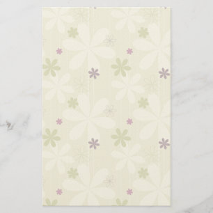 Retro Blumenhintergrund Briefpapier