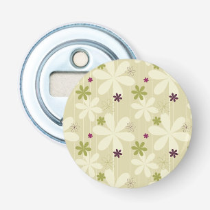 Retro Blumenhintergrund Flaschenöffner
