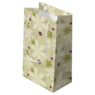 Retro Blumenhintergrund Kleine Geschenktüte