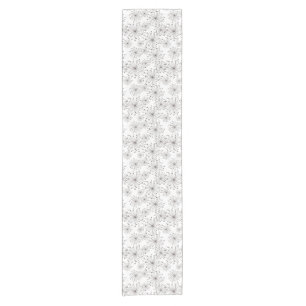 Retro Blumenhintergrund Kurzer Tischläufer
