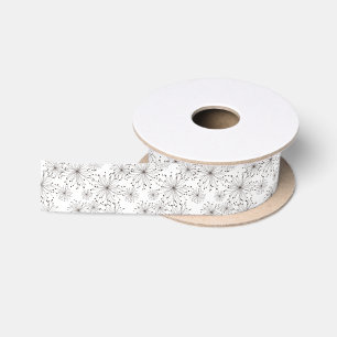 Retro Blumenhintergrund Satinband