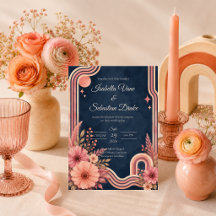 Retro-Blumenhochzeit mit Stimmung