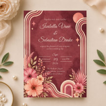 Retro-Blumenhochzeit mit Stimmung