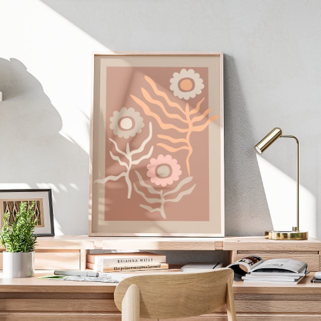 Retro-Blumenkunst Poster (Von Creator hochgeladen)