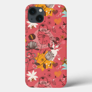 Retro Blumenmuster 2 Case-Mate iPhone Hülle