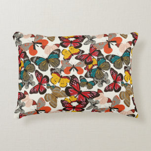 Retro Blumenmuster 2 Zierkissen