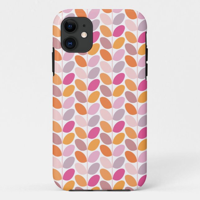 Retro-Blumenmuster-Etuis Case-Mate iPhone Hülle (Rückseite)