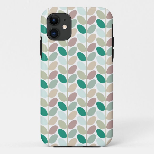 Retro-Blumenmuster-Etuis Case-Mate iPhone Hülle (Rückseite)