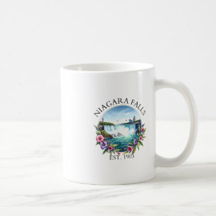 Retro-Blumenmuster Familienurlaub Niagara Fälle Ou Kaffeetasse