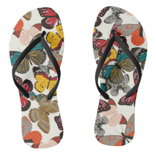 Retro Blumenmuster Flip Flops