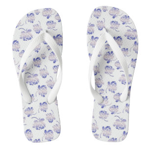 Retro Blumenmuster Flip Flops