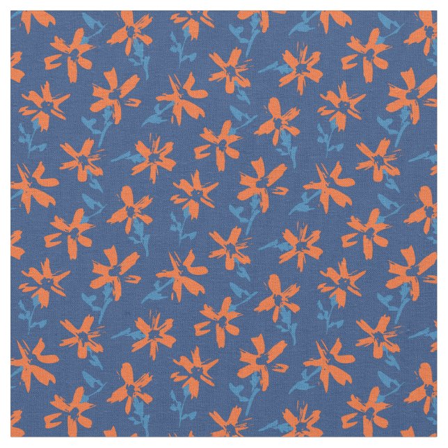 Retro Blumenmuster im boho Stil. Abstrakt Daisy Stoff (Nahaufnahme)