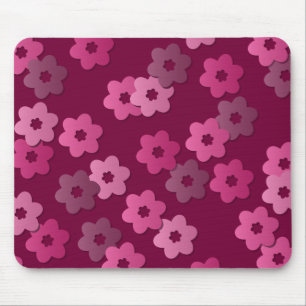 Retro-Blumenmuster-Mauspad Mousepad