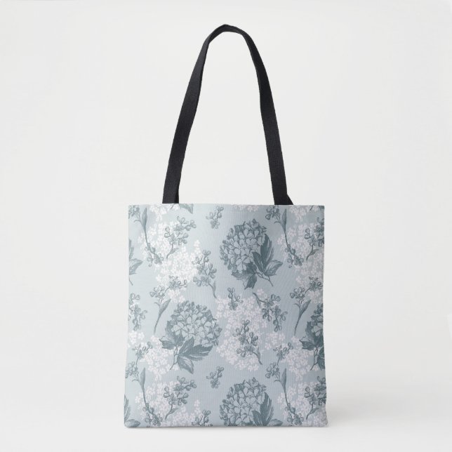 Retro Blumenmuster mit Viburnum-Blumen (Vorderseite)