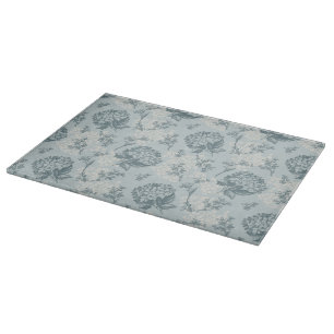 Retro Blumenmuster mit Viburnum-Blumen Schneidebrett