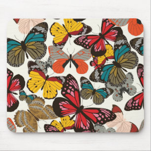 Retro Blumenmuster Mousepad