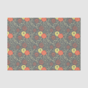 Retro Blumenmuster Seidenpapier