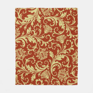 Retro-Blumenmuster: vintage Muster Hintergrund. Fleecedecke