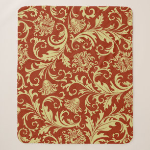 Retro-Blumenmuster: vintage Musterhintergrund. Sherpadecke
