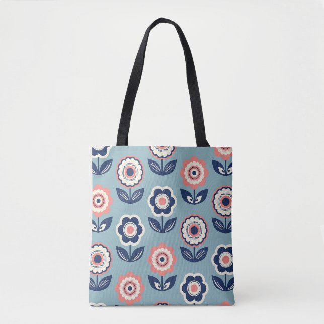 Retro-Blumenmuster: Zeitloser Charme (Vorderseite)