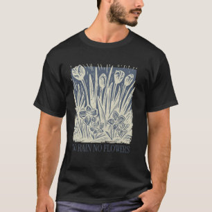 Retro-Blumenprint Damen-Frühlings-Oberteile Kein R T-Shirt