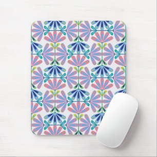 Retro-Blumenreihe Mousepad