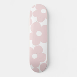 Retro Blush Pink Daisies #1 #decor #art Skateboard