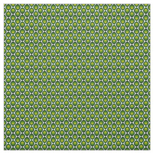 Retro-Blütendesign - Farbe Grün Stoff